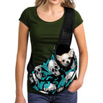 Octopus Tentacles Skull Pattern Print Pet Sling Carrier
