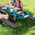 Octopus Tentacles Skull Pattern Print Picnic Table Cover