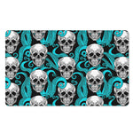 Octopus Tentacles Skull Pattern Print Polyester Doormat