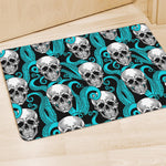 Octopus Tentacles Skull Pattern Print Polyester Doormat