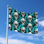 Octopus Tentacles Skull Pattern Print Polyester Flag