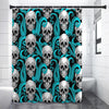 Octopus Tentacles Skull Pattern Print Premium Shower Curtain