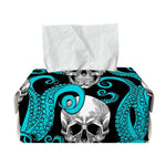 Octopus Tentacles Skull Pattern Print Rectangle Tissue Box Cover