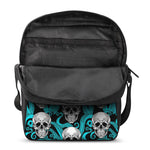 Octopus Tentacles Skull Pattern Print Rectangular Crossbody Bag