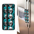 Octopus Tentacles Skull Pattern Print Refrigerator Handle Covers