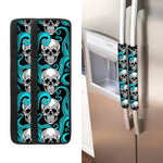 Octopus Tentacles Skull Pattern Print Refrigerator Handle Covers