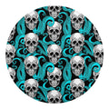 Octopus Tentacles Skull Pattern Print Round Blanket
