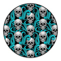 Octopus Tentacles Skull Pattern Print Round Floor Mat