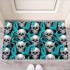 Octopus Tentacles Skull Pattern Print Rubber Doormat