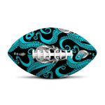 Octopus Tentacles Skull Pattern Print Rugby Ball