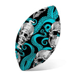 Octopus Tentacles Skull Pattern Print Rugby Ball