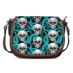 Octopus Tentacles Skull Pattern Print Saddle Bag