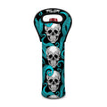 Octopus Tentacles Skull Pattern Print Single Neoprene Wine Tote
