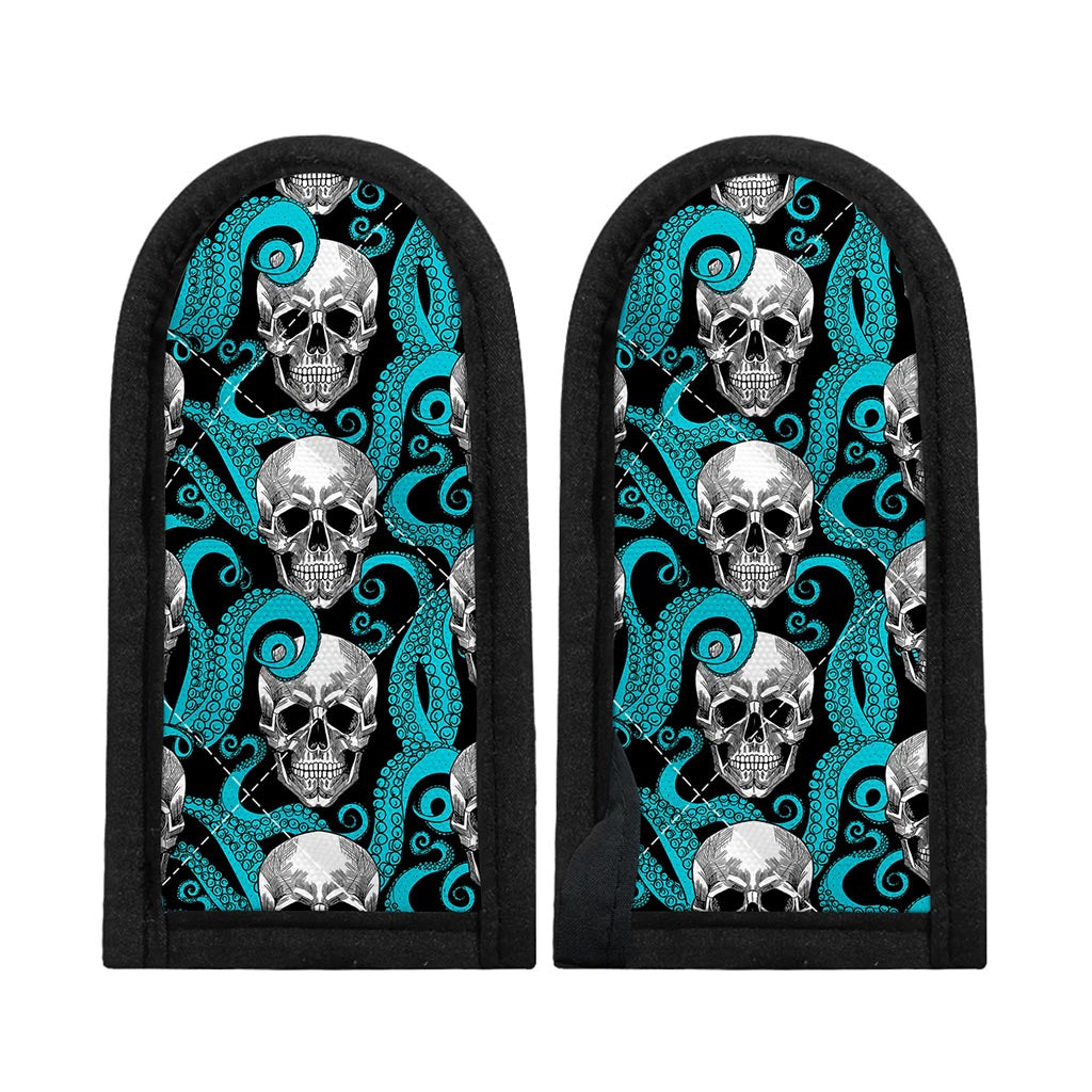 Octopus Tentacles Skull Pattern Print Skillet Handle Cover
