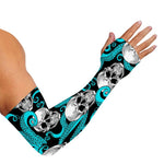 Octopus Tentacles Skull Pattern Print Sun Protection Arm Sleeves