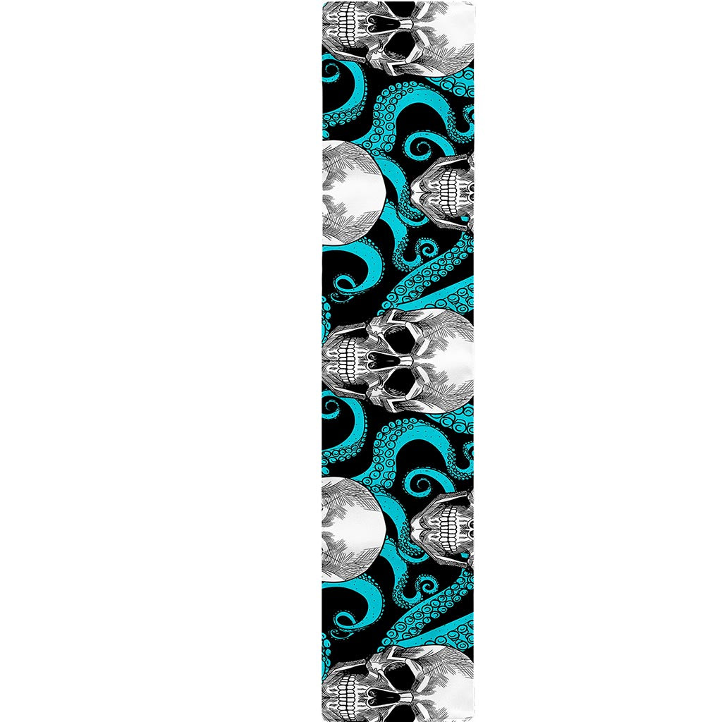 Octopus Tentacles Skull Pattern Print Table Runner
