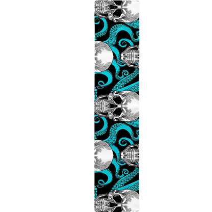 Octopus Tentacles Skull Pattern Print Table Runner
