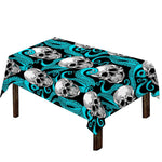 Octopus Tentacles Skull Pattern Print Tablecloth