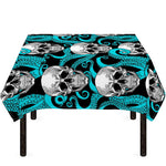 Octopus Tentacles Skull Pattern Print Tablecloth