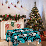 Octopus Tentacles Skull Pattern Print Tablecloth