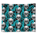 Octopus Tentacles Skull Pattern Print Tapestry