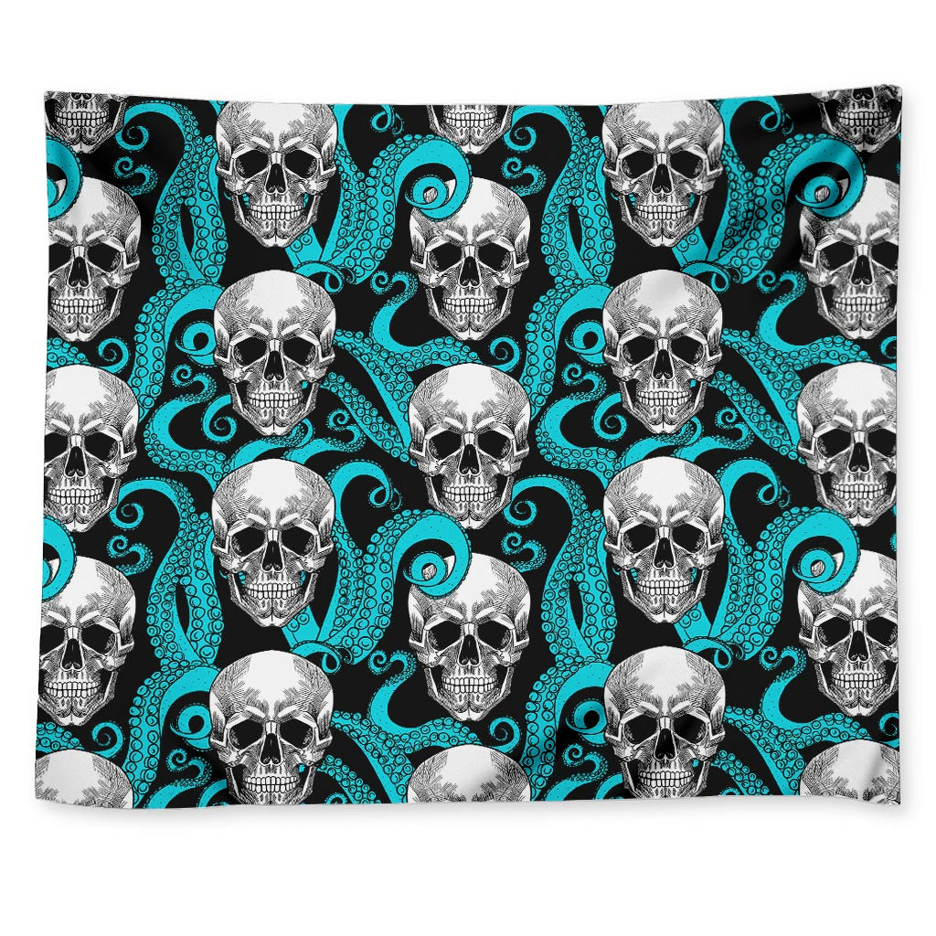 Octopus Tentacles Skull Pattern Print Tapestry