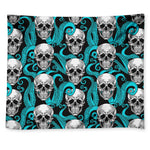 Octopus Tentacles Skull Pattern Print Tapestry
