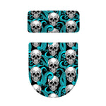 Octopus Tentacles Skull Pattern Print Toilet Lid And Tank Cover Set