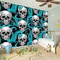 Octopus Tentacles Skull Pattern Print Wall Sticker