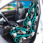 Octopus Tentacles Skull Pattern Print Waterproof Car Seat Cover