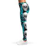 Octopus Tentacles Skull Pattern Print Women's Leggings