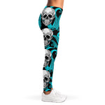 Octopus Tentacles Skull Pattern Print Women's Leggings