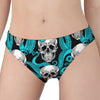 Octopus Tentacles Skull Pattern Print Women's Panties