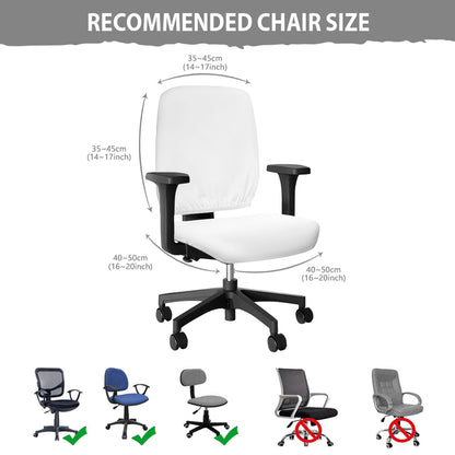 Little Green Dinosaur Pattern Print Office Chair Cover