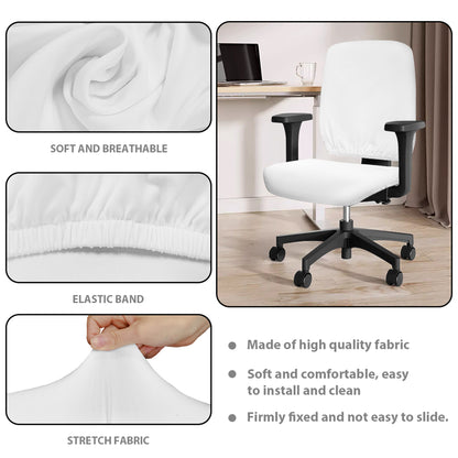 Red Pentagram Symbol Print Office Chair Cover