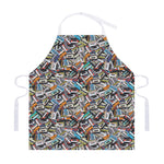 Old Cassette Tape Print Adjustable Apron