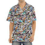 Old Cassette Tape Print Aloha Shirt