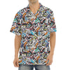 Old Cassette Tape Print Aloha Shirt