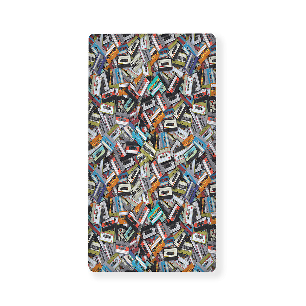Old Cassette Tape Print Baby Crib Sheet