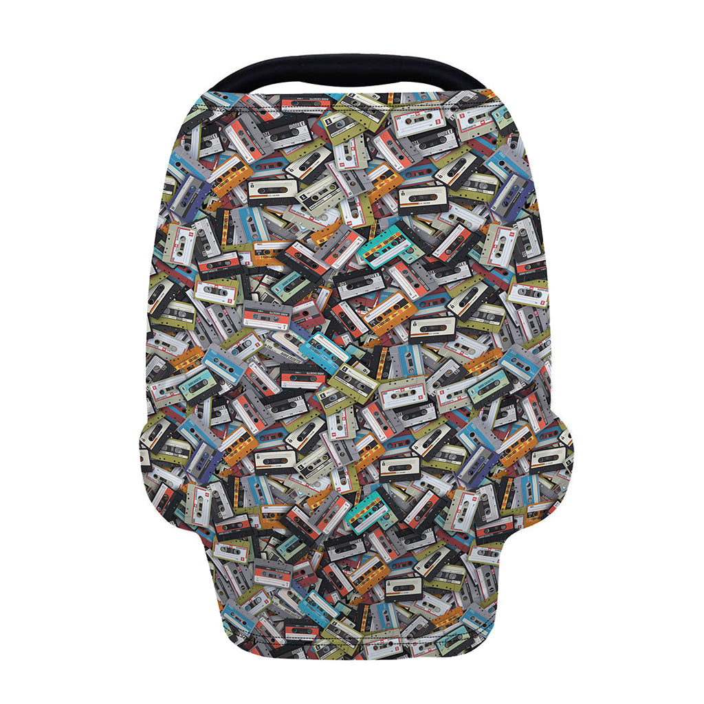 Old Cassette Tape Print Baby Seat Cover