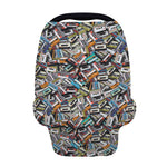Old Cassette Tape Print Baby Seat Cover