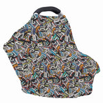 Old Cassette Tape Print Baby Seat Cover