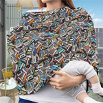 Old Cassette Tape Print Baby Seat Cover