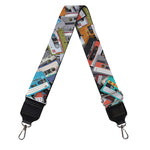 Old Cassette Tape Print Bag Strap