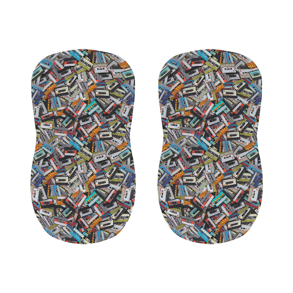 Old Cassette Tape Print Bar Stool Covers
