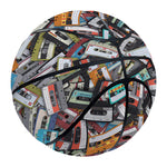 Old Cassette Tape Print Basketball