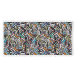 Old Cassette Tape Print Beach Towel