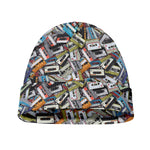 Old Cassette Tape Print Beanie