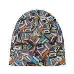 Old Cassette Tape Print Beanie