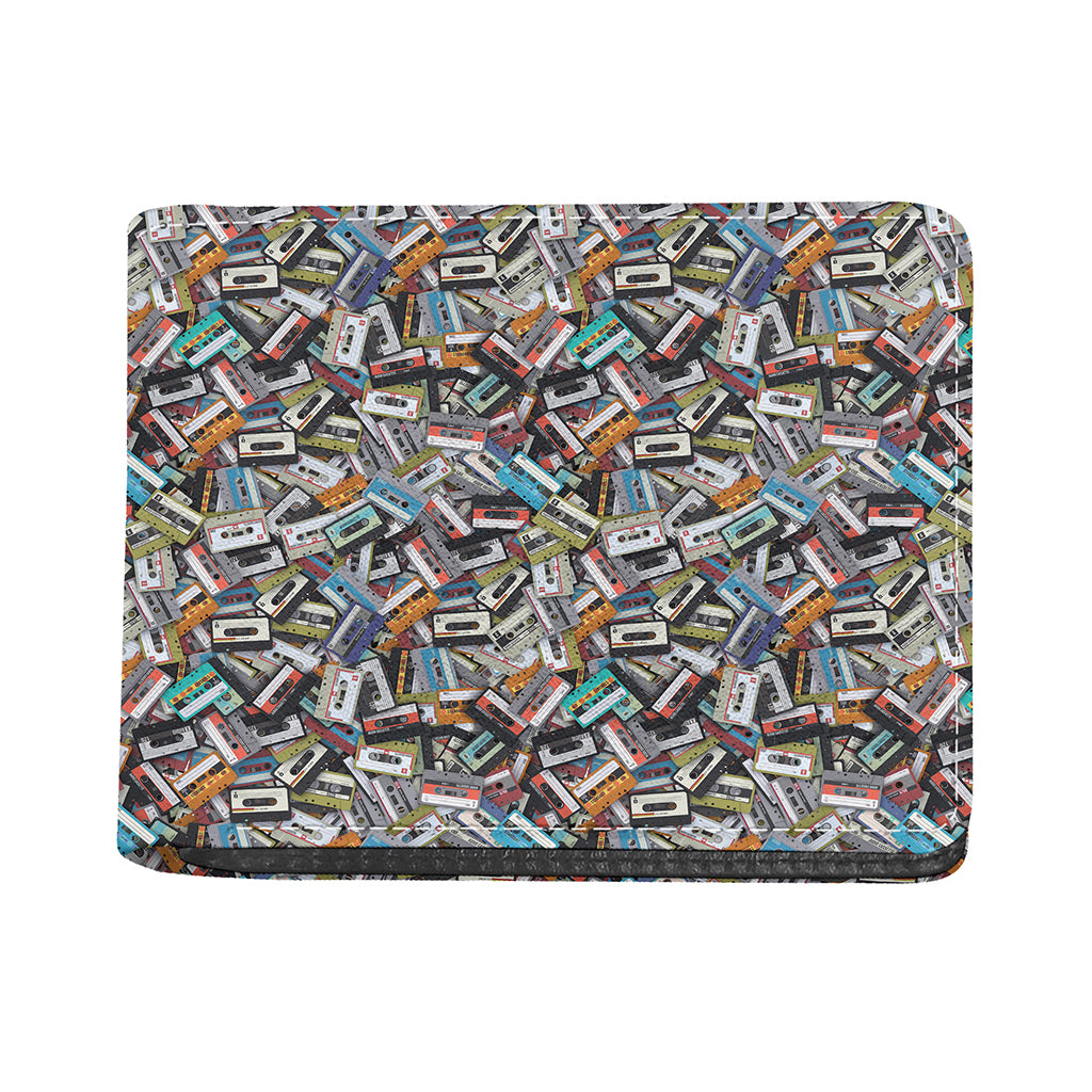 Old Cassette Tape Print Bifold Wallet